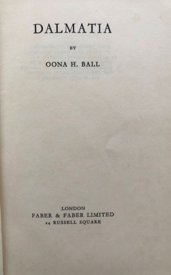 Ball Ooana H.: Dalmatia